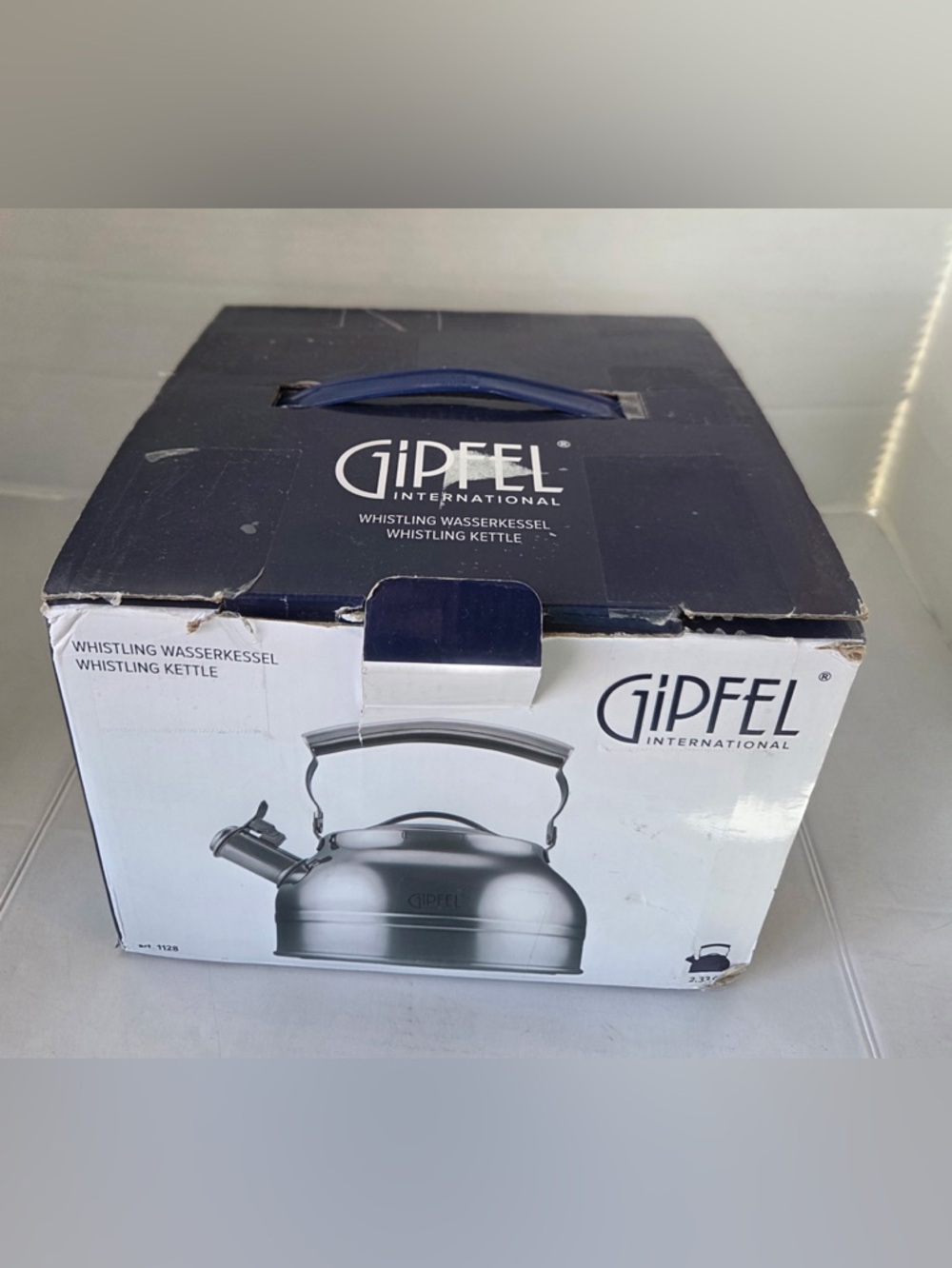 Gipfel International Stainless Steel Whistling Kettle 2.3 Qt In Box